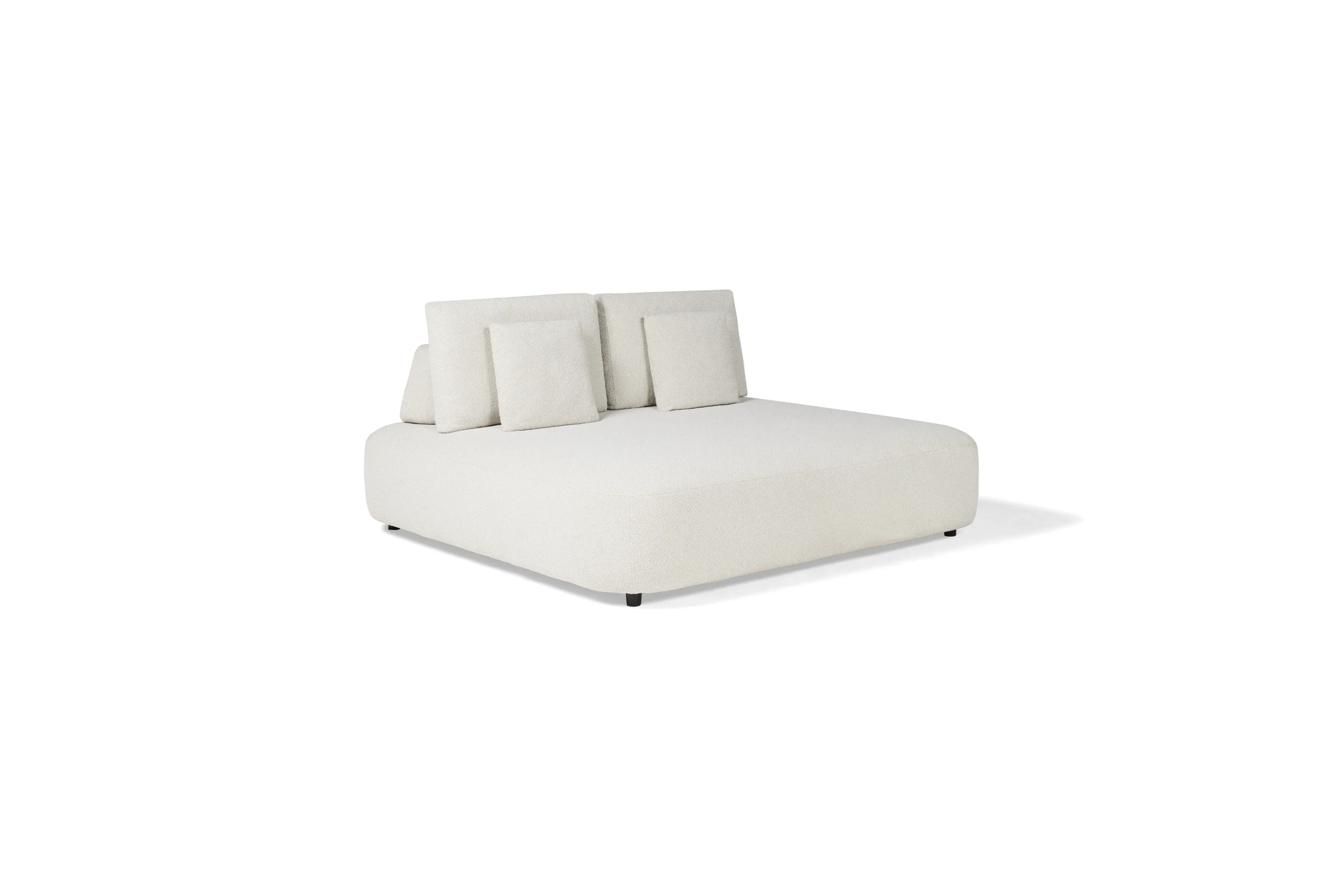 SUNS BLOCCHI 2-Sitzer Outdoor Sofa / Daybed Weiß/Grau inkl. Kissen 180x114 cm