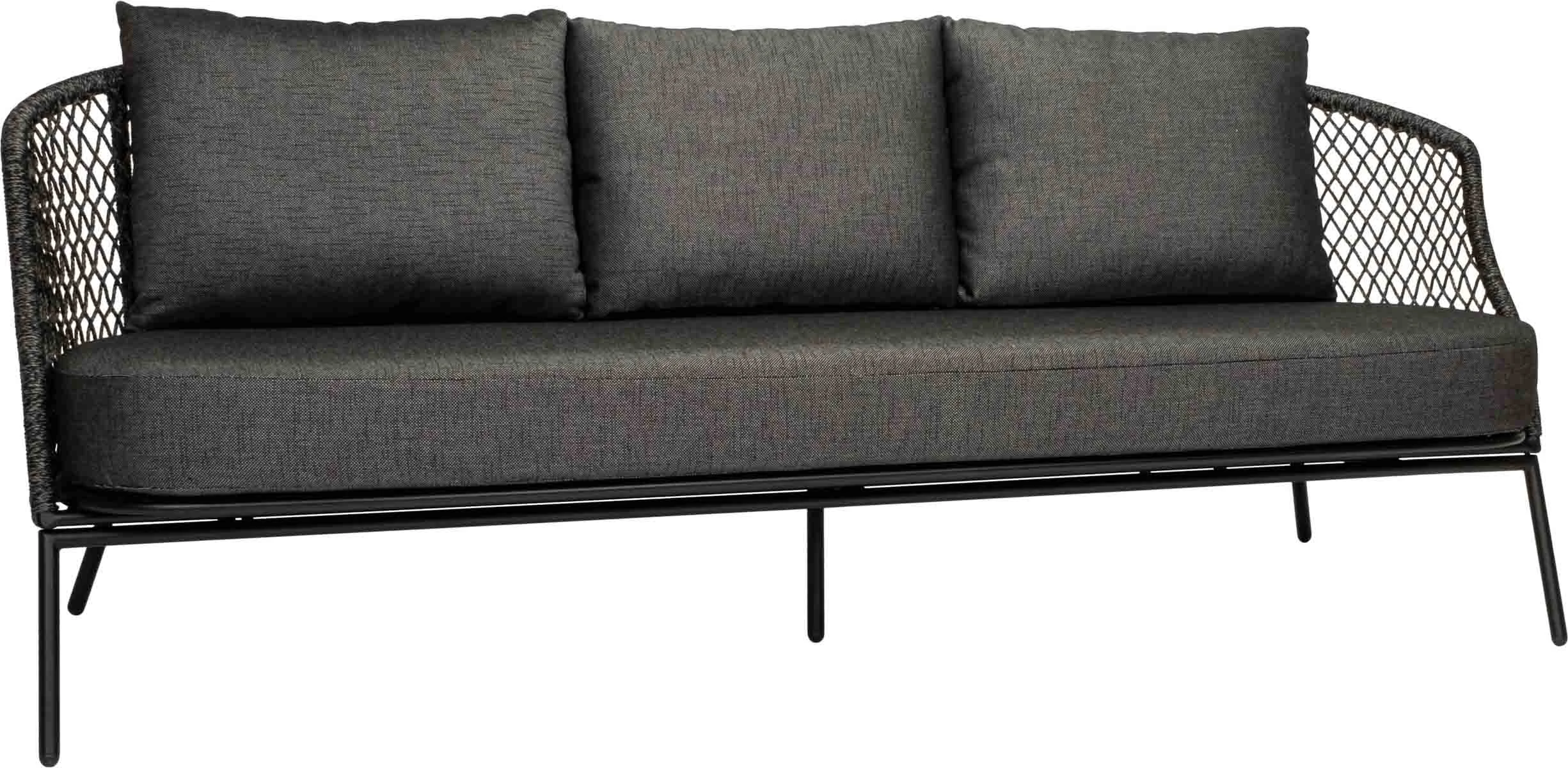 Stern Odea 3-Sitzer Loungesofa Aluminium/Outdoorstoff