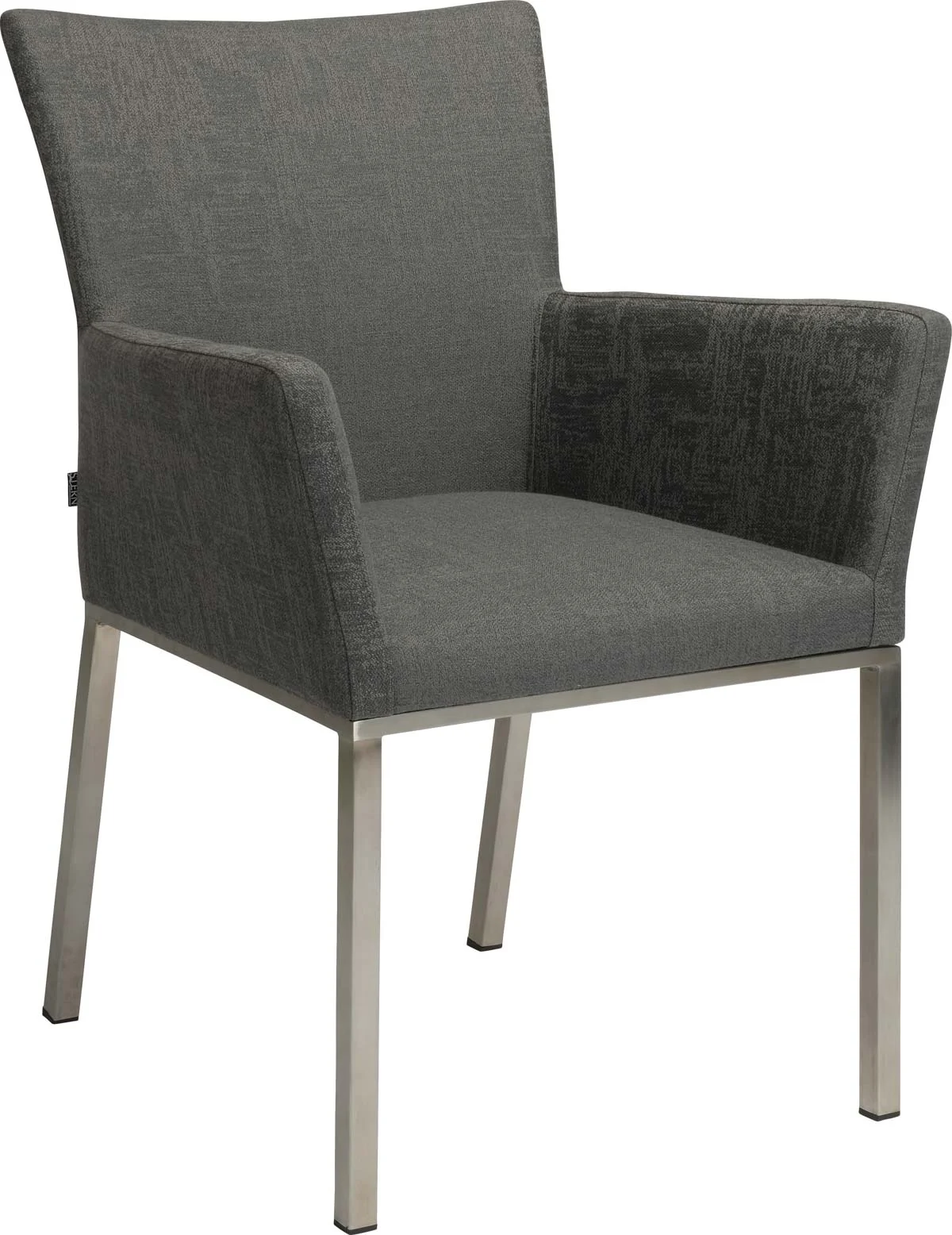 Stern Artus Sessel Edelstahl mit Bezug