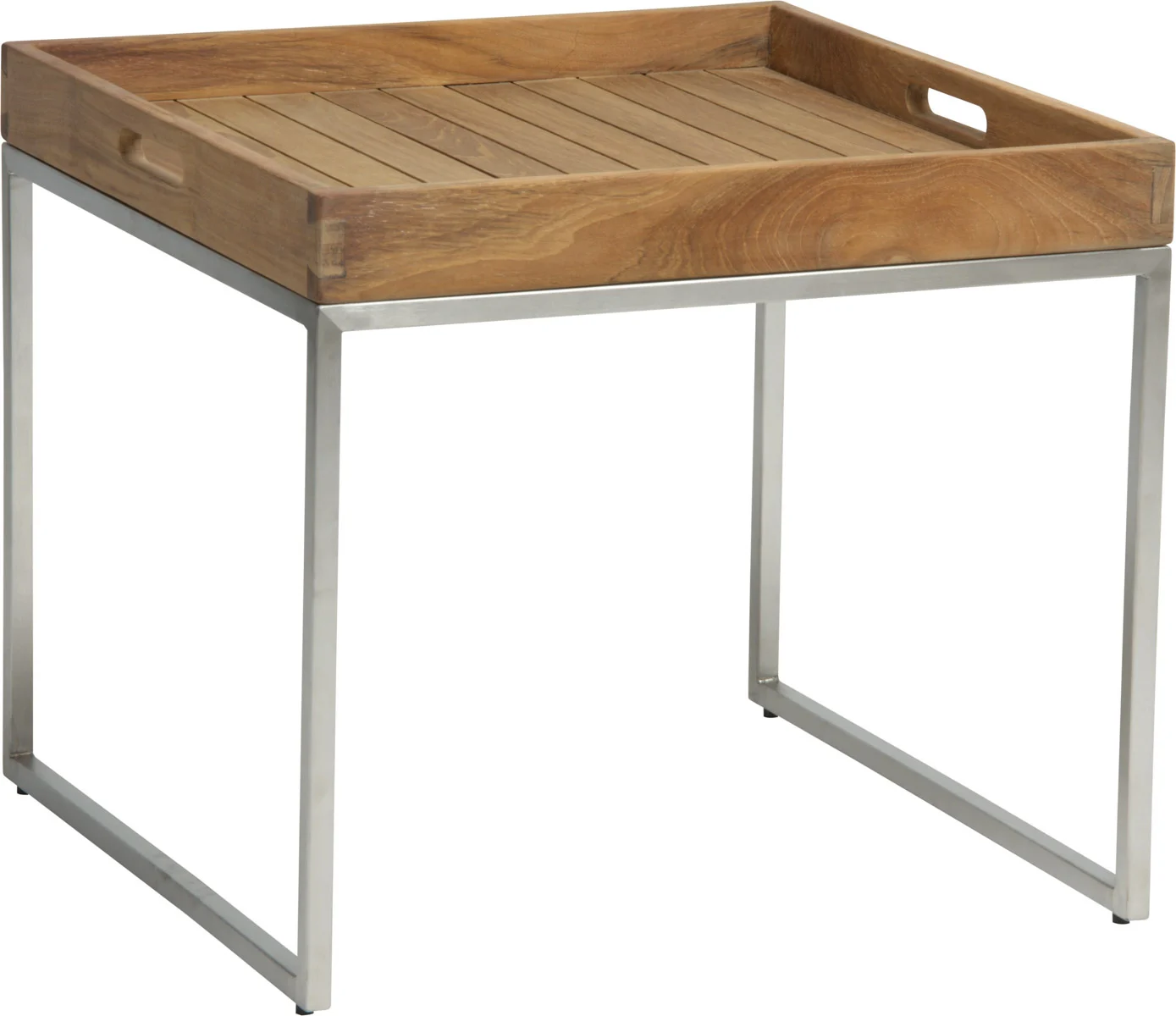 Stern Tabletttisch Edelstahl 50x50 cm