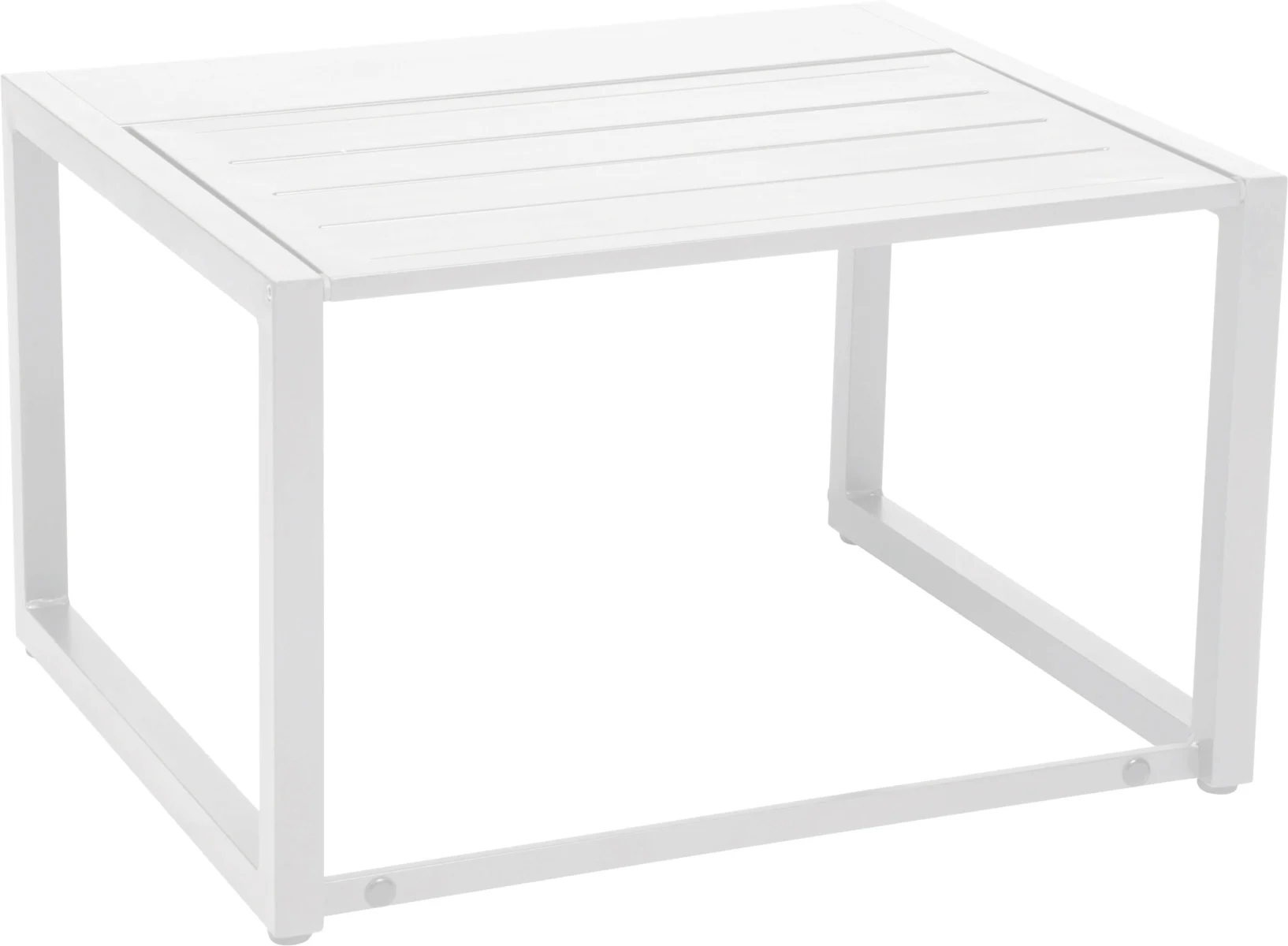 Stern Novus Funktionsbeistelltisch Aluminium weiß 67x63x43 cm