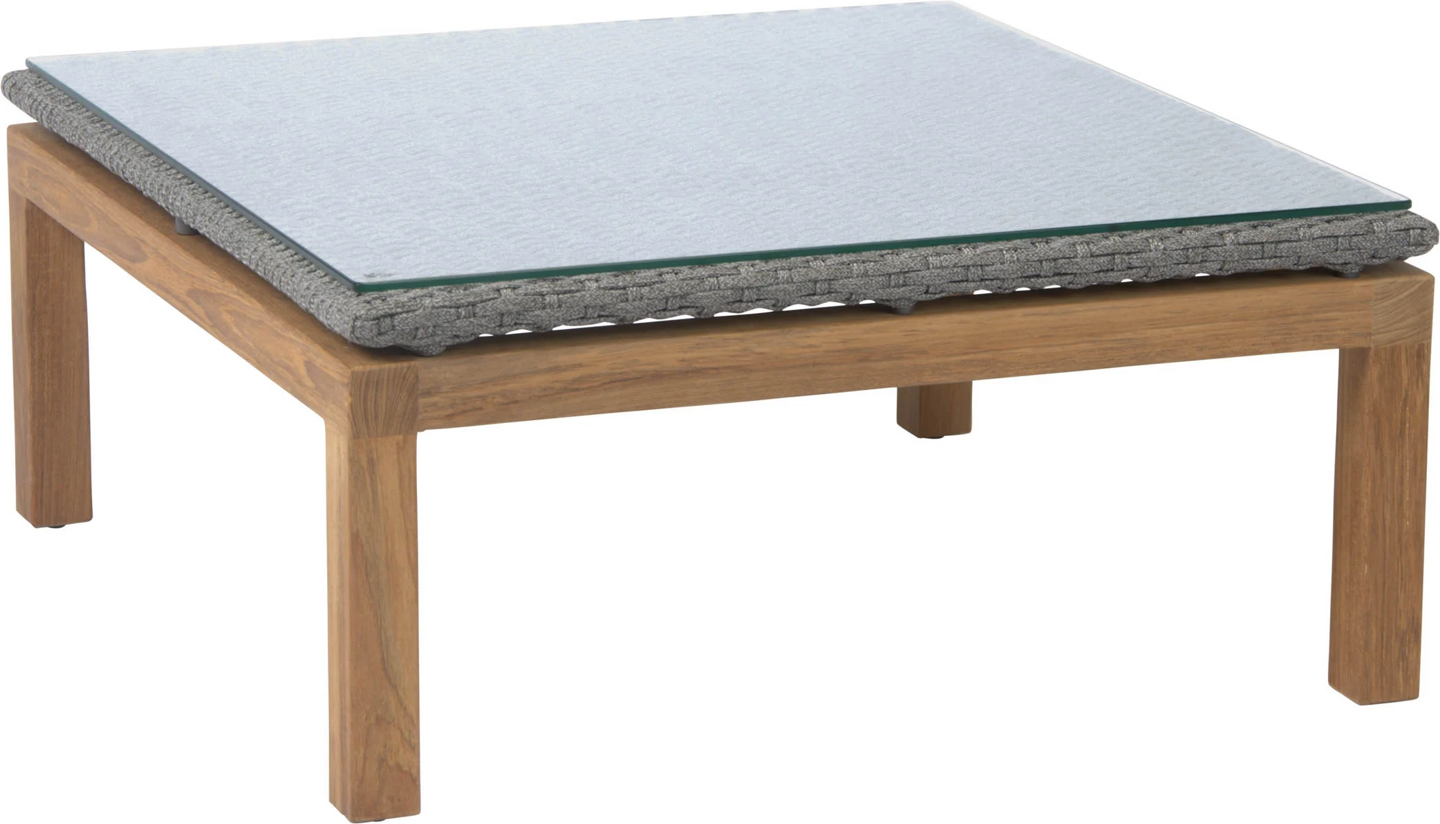 Stern Leah Lounge Beistelltisch Teak/Rope/Glasplatte