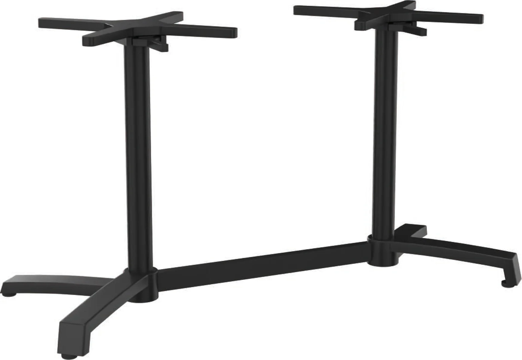 Stern Livorno 2 Tischgestell Aluminium Doppelwange abklappbar 129x59 cm