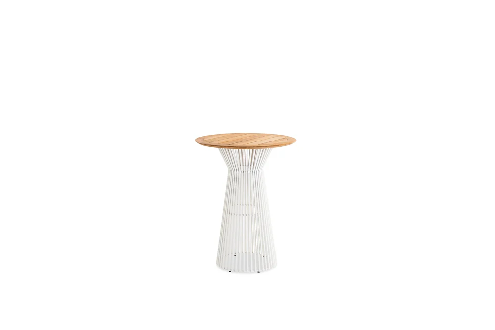 Niehoff Acore Stehtisch Teak/Aluminium Ø80 cm