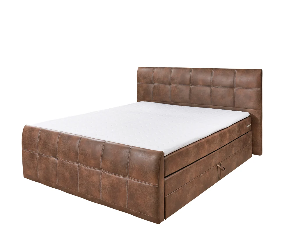 ED Lifestyle Aspen B2 Boxspringbett Holzwerkstoff/7 Zonen-Tonnentaschenfederkern 180x200cm