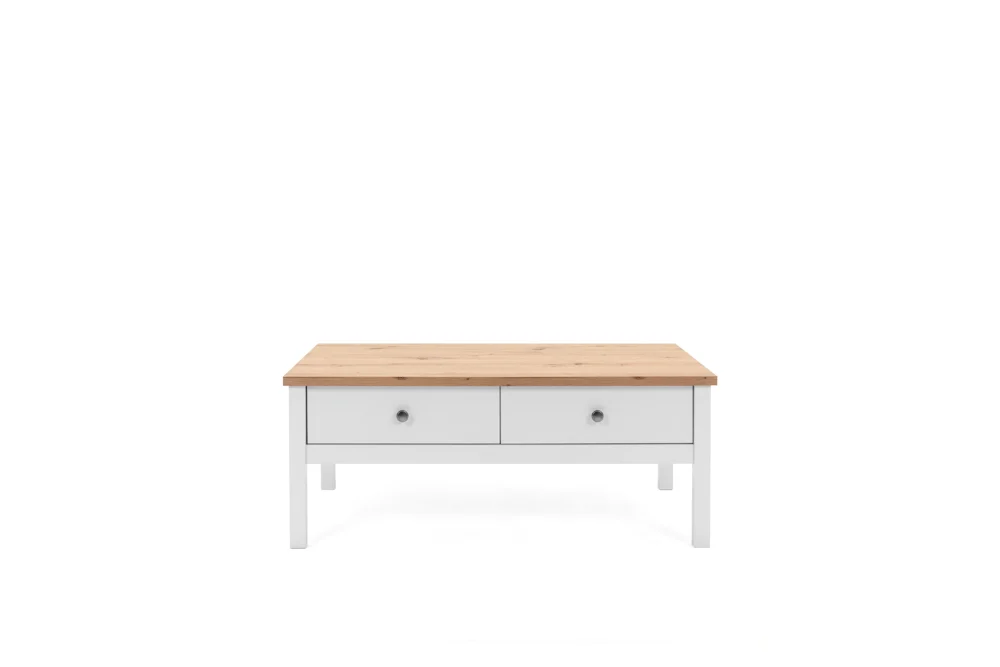 Finori Bergen 56A Couchtisch Holzwerkstoff Weiß/Artisan Oak
