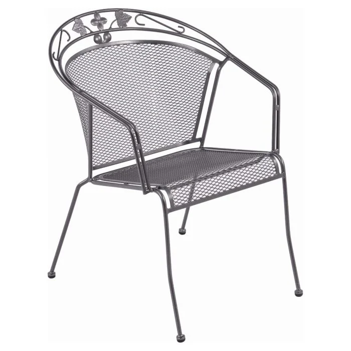 Royal Garden Elegance Stapelstuhl Stahl Iron grey