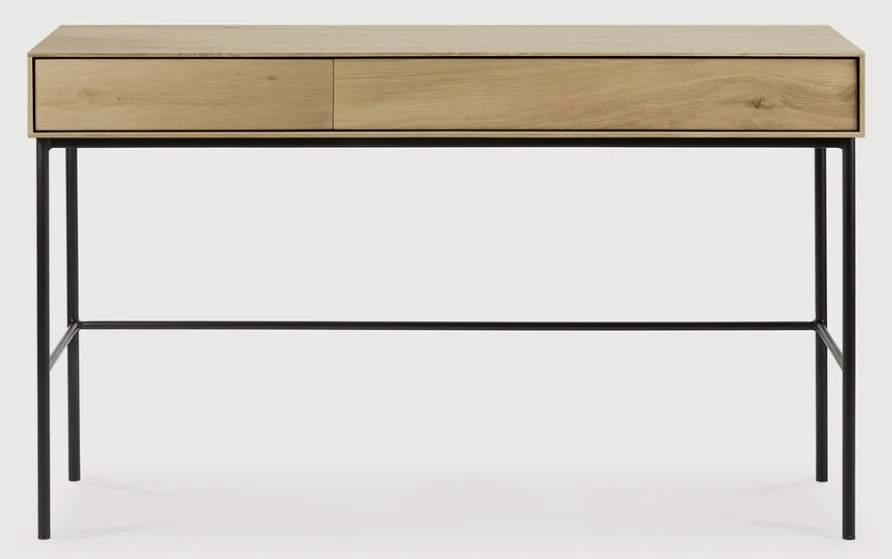 Ethnicraft Whitebird Schreibtisch Eichenholz Lackiert