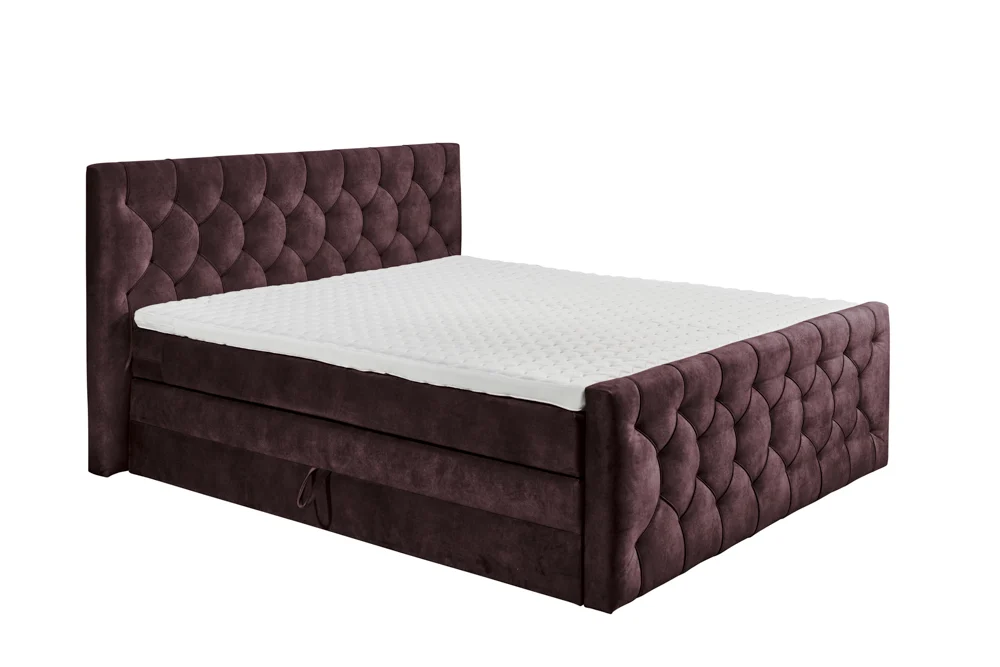 ED Lifestyle Cashfield 8 Boxspringbett Holzwerkstoff/Tonnentaschenfederkern H2 180x200cm - ED-Lifestyle