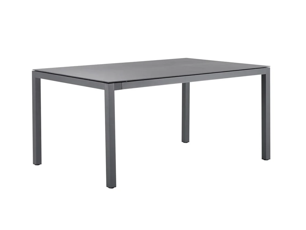 Solpuri Classic Alu Anthracite Tisch 160x100 cm HPL 3D Premium Steel Graphite