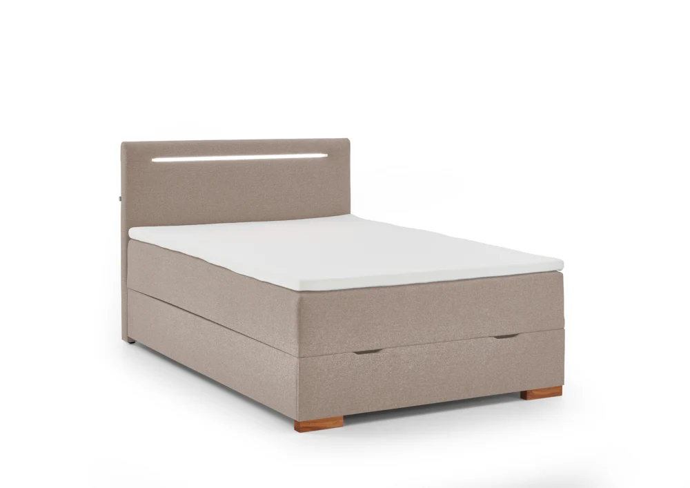Meise Möbel Cooper I Boxspringbett Holzfuß/Stoff Faro