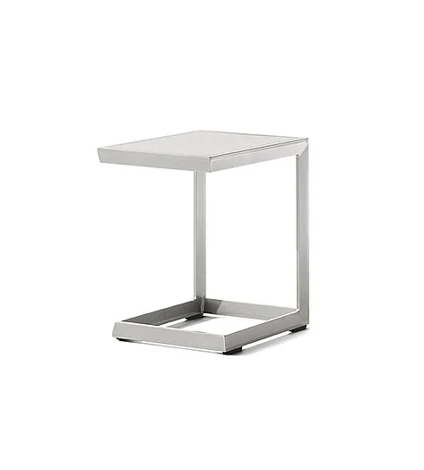 Sieger Beistelltisch Aluminium 45x35 cm