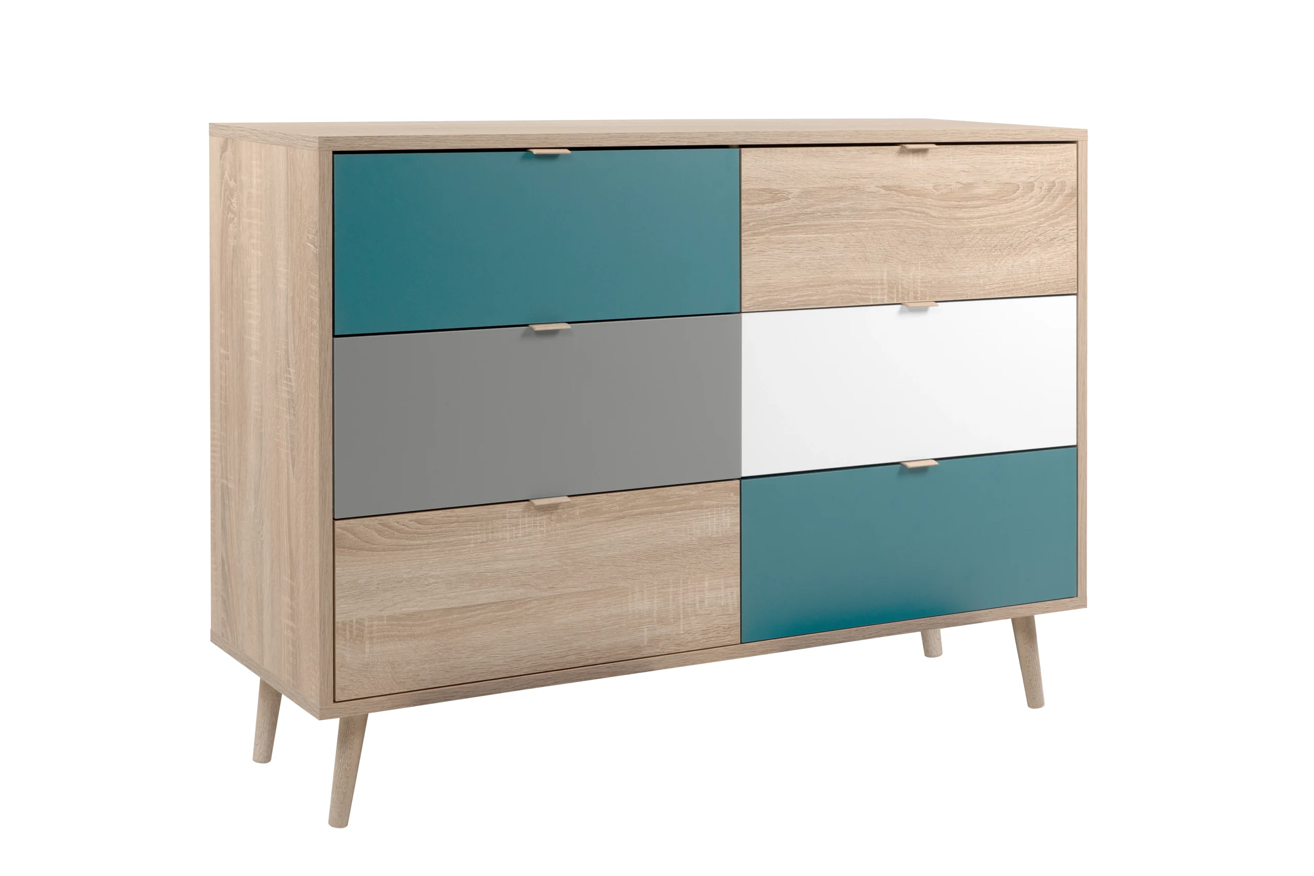 Finori Cuba 3 Kommode/Tricolor/Holzwerkstoff