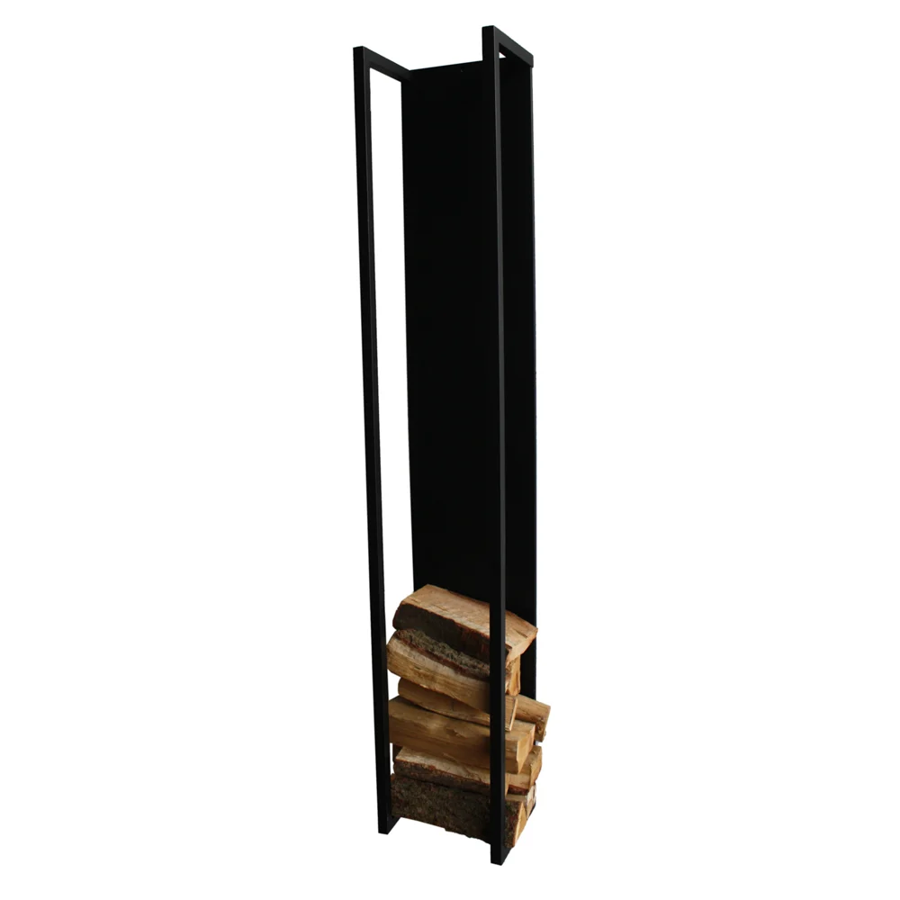 Spinder Cubic Fire Holzlager Stahl Schwarz