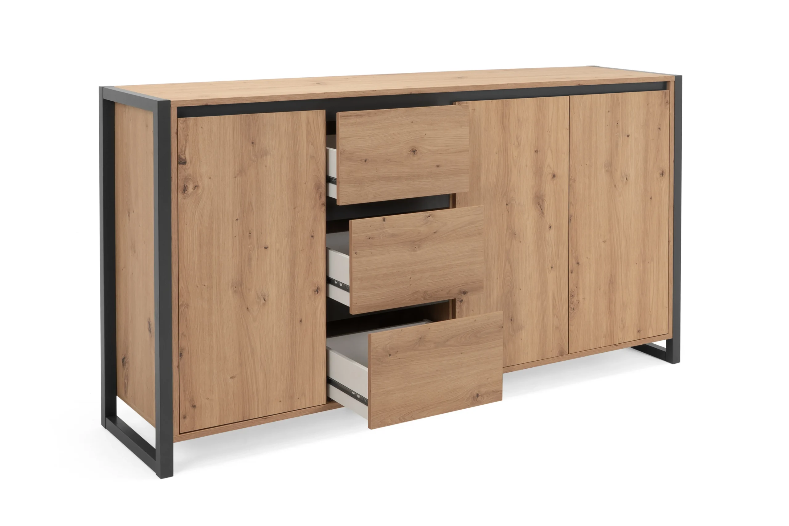 Finori Denver 3 Sideboard/Industrie-Look/Anthrazit