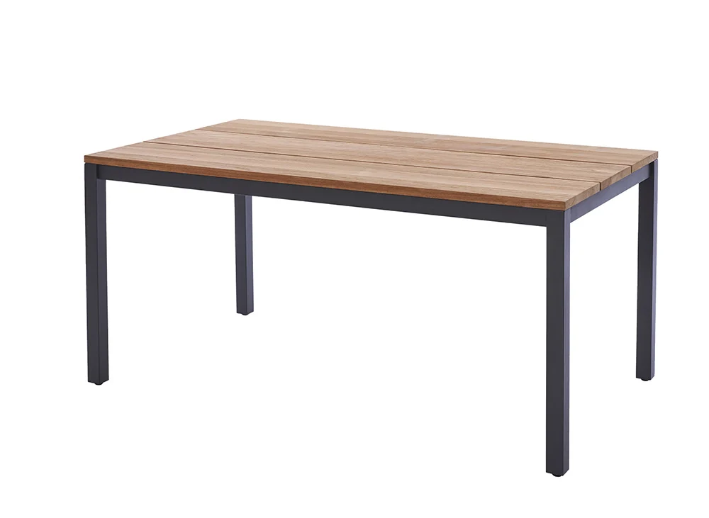 Diamond Garden Ravenna Tisch Edelstahl/Recycled Teak 3 Planken