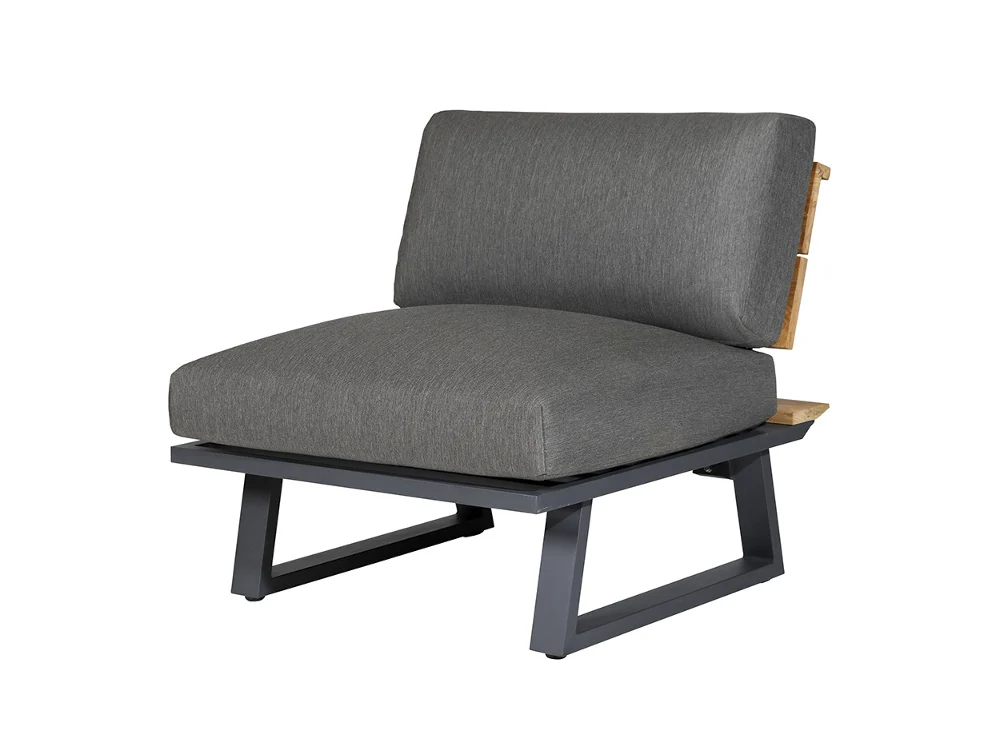 Diamond Garden Nora Sun & Rain Mittelteil Aluminium/Teak