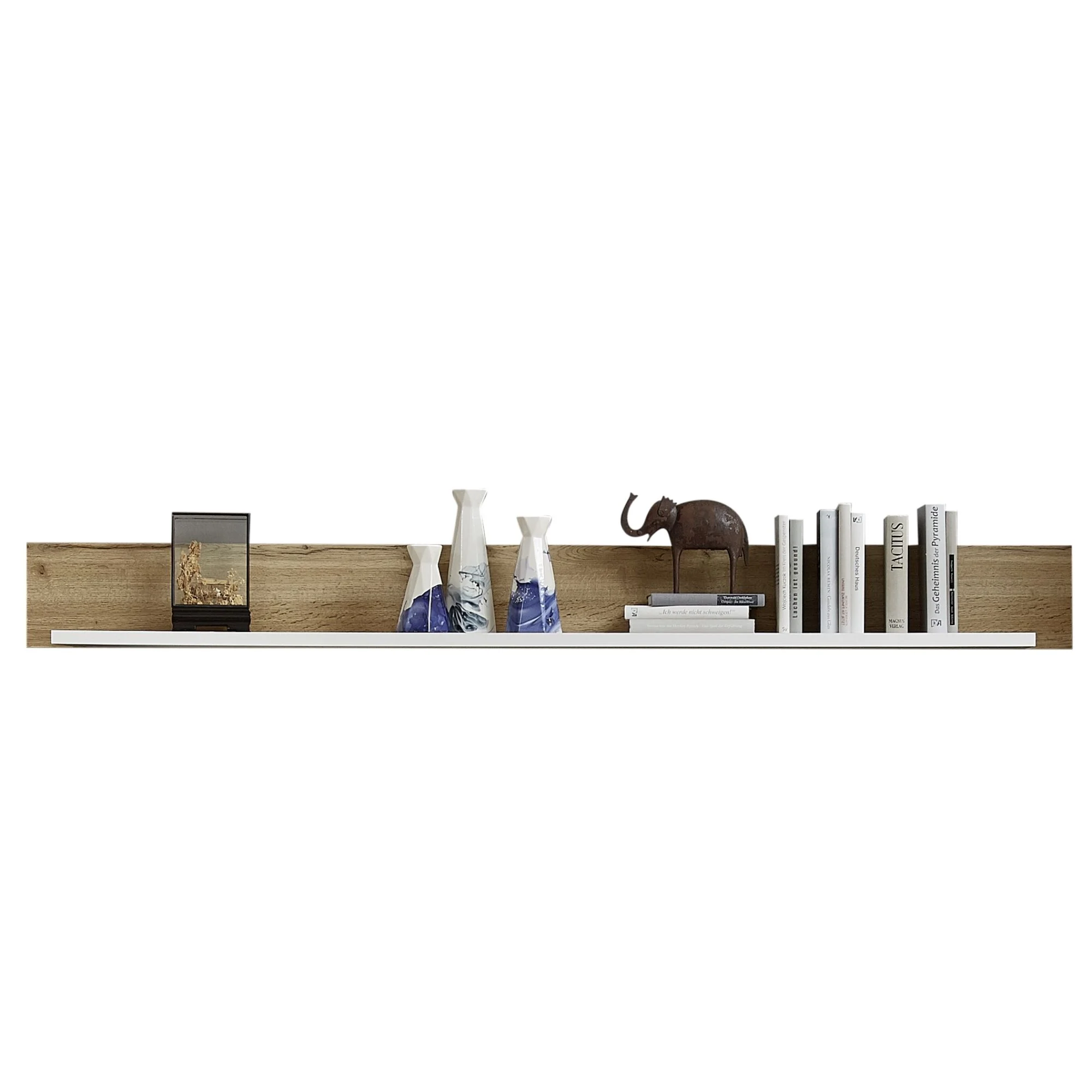 Innostyle Fun Plus Wandboard Holzwerkstoff/Eiche Altholz Weiß/Braun 180x18x22 cm