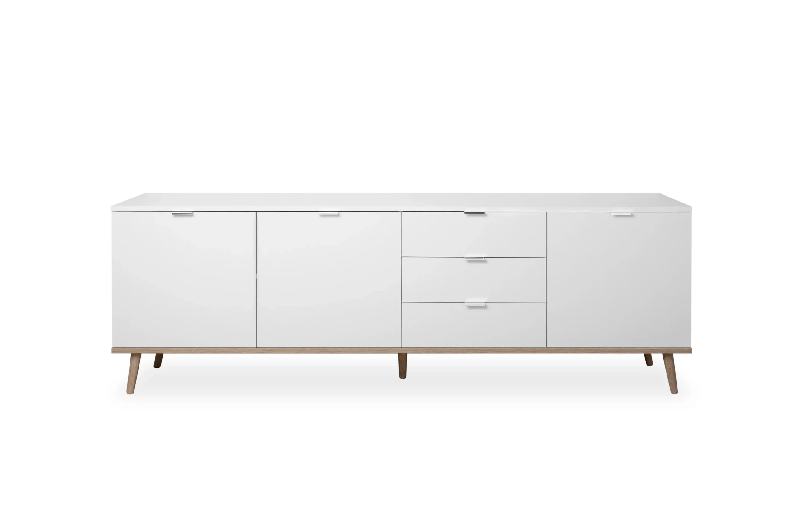 Finori Göterborg 57 Sideboard/Weiß/Sonoma Eiche