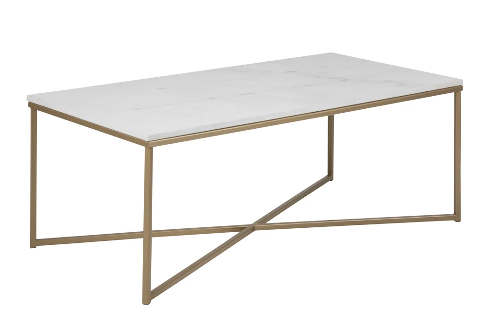 Actona Alisma Couchtisch Stahl/Marmor