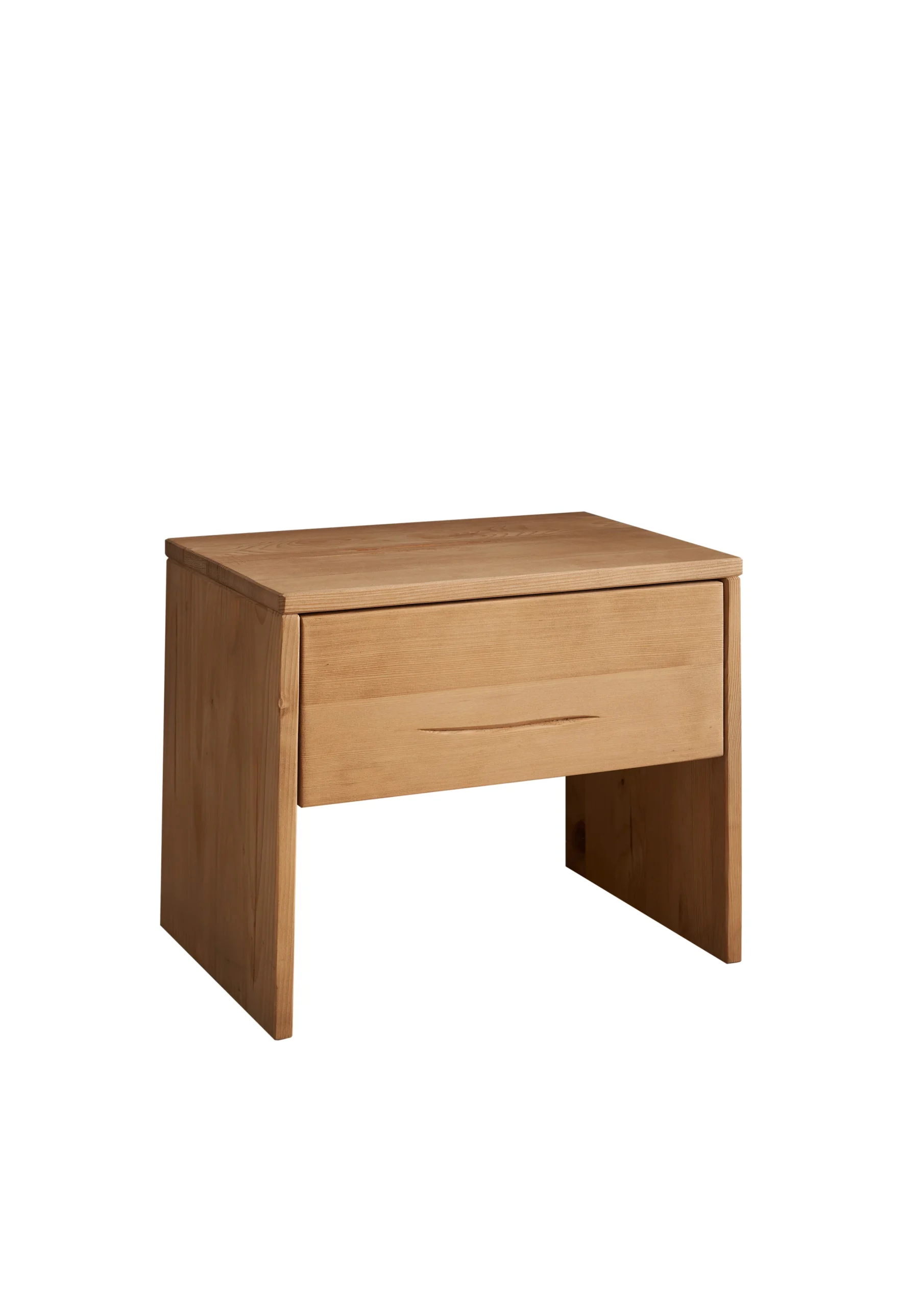Schlafkontor Hilla Nachtkommode Nadelholz Massiv/Eichefarbig/1 Schubkasten