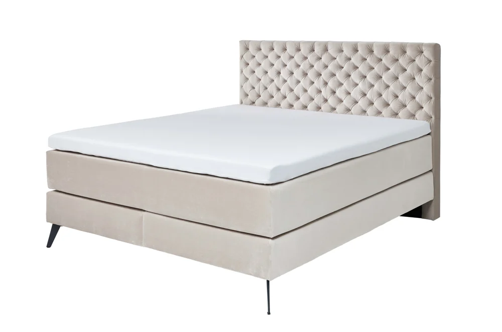 Meise Möbel LA Maison Boxspringbett Metallfuß/Stoff Riviera 100% Polyester