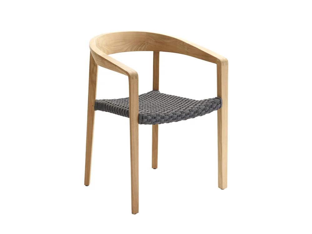 Solpuri Lodge Stapelsessel Teak/String-Tex