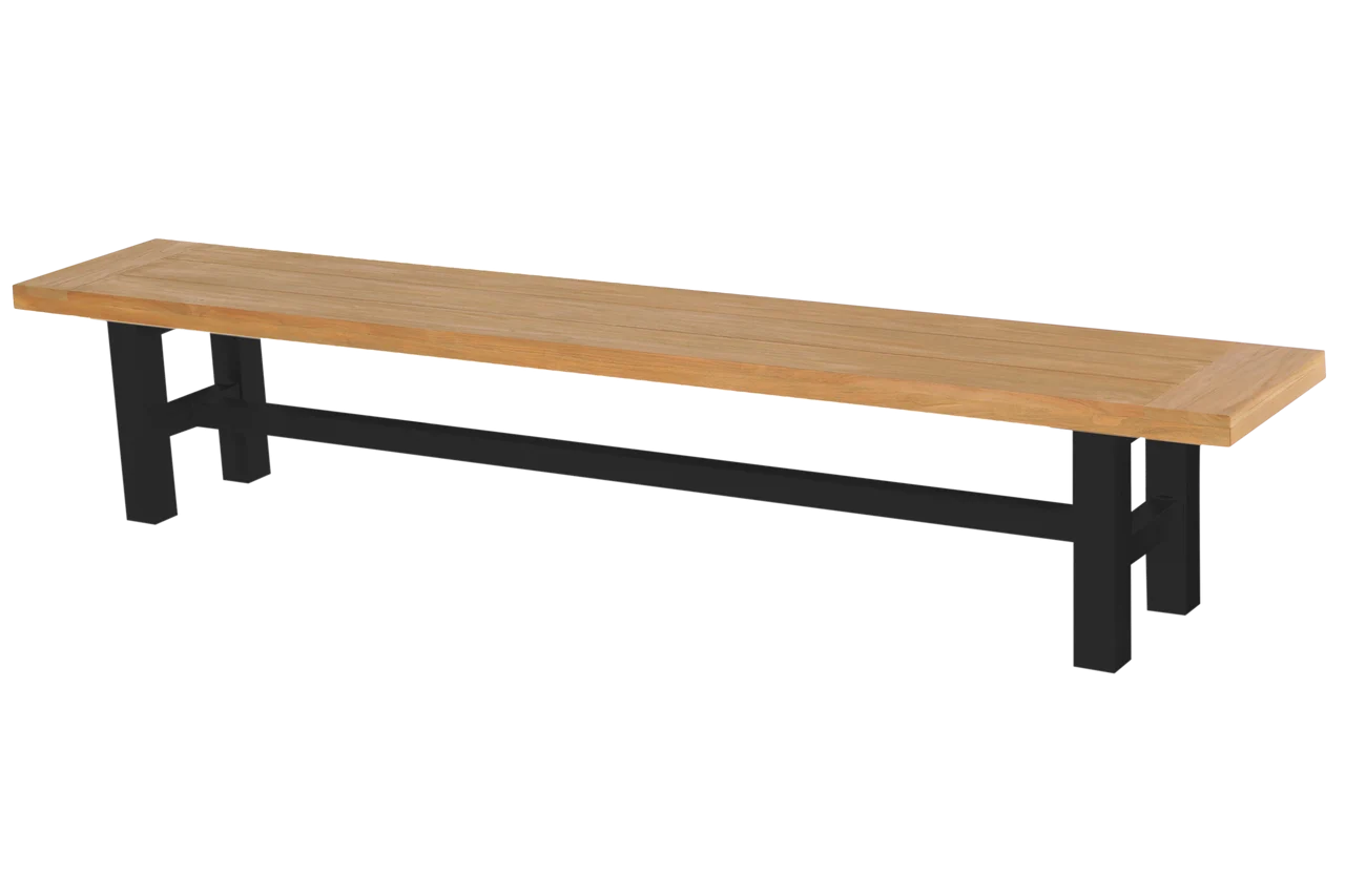 Hartman Sophie Yasmani Bank Aluminium/Teak 240 cm