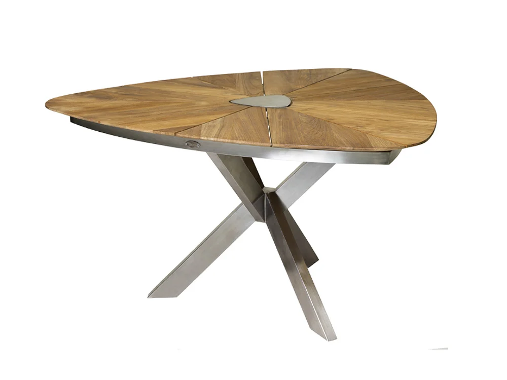 Diamond Garden Lyon Triangel Tisch Edelstahl/Recycled Teak