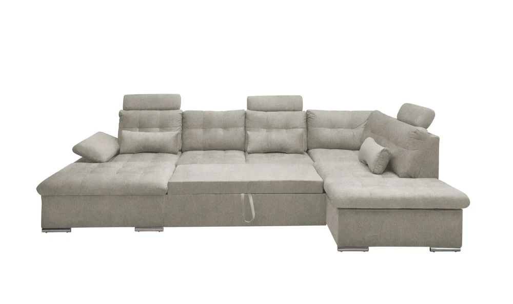 ED Lifestyle Medan U Sofa 3-teilig Holzwerkstoff/Nosag