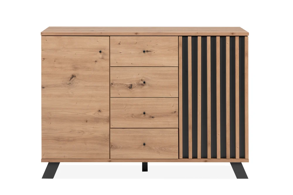 Finori Medan 01B Kommode Holzwerkstoff Artisan Oak/Anthrazit
