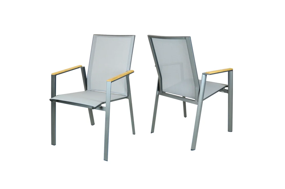 SIT Mobilia MERLO Gartenstuhl Textilen Aluminiumgestell Anthrazit