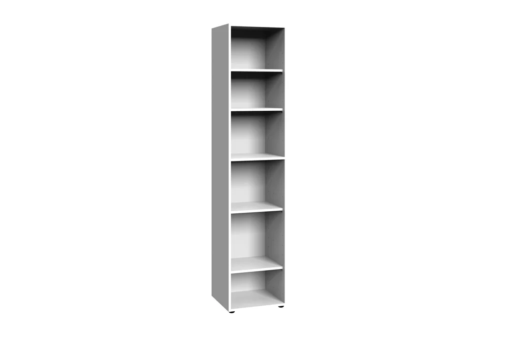 Wimex Multiraumkonzept Eckregal Weiß Holzwerkstoff 40x38x185 cm