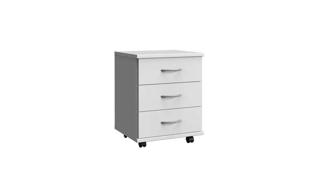 Wimex Multiraumkonzept Rollcontainer Weiß Holzwerkstoff 40x46x58 cm