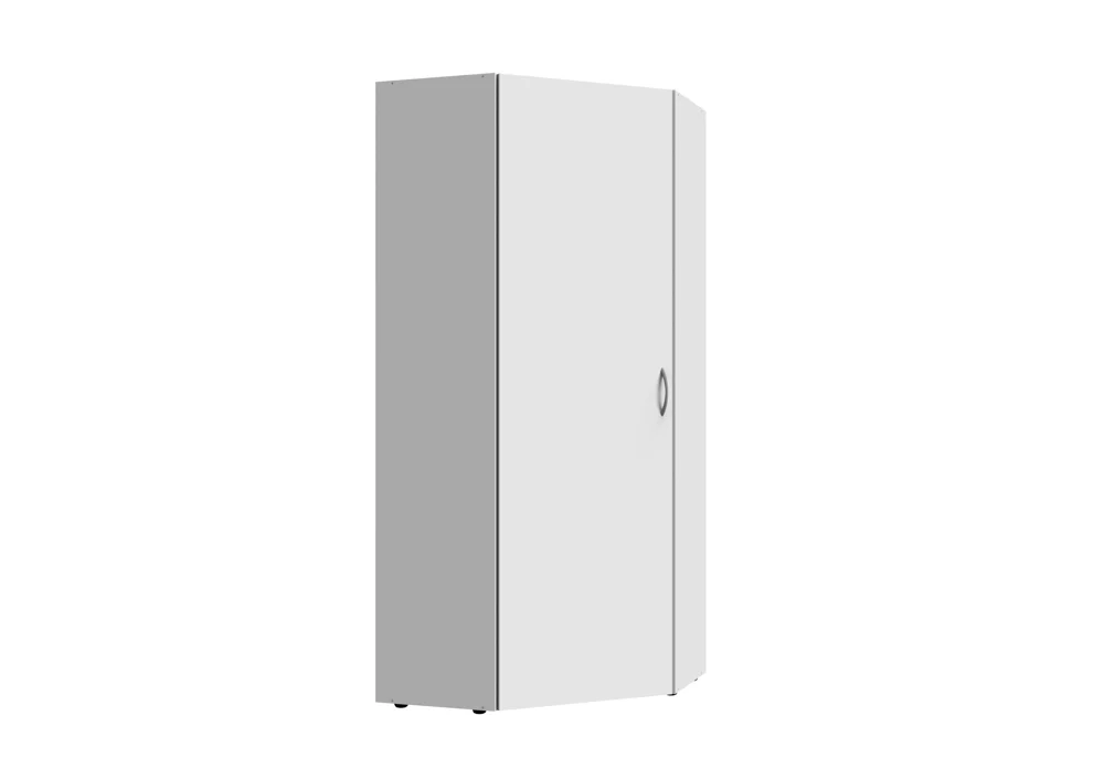 Wimex Multiraumkonzept Eckschrank Weiß Holzwerkstoff 80x80x185 cm