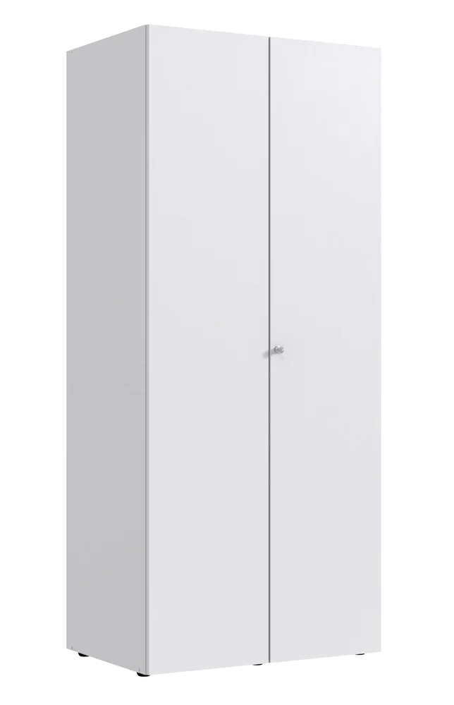 Wimex Multiraumkonzept Schrank inkl. Schloss 2 Türen Weiß Holzwerkstoff 54x80x185 cm