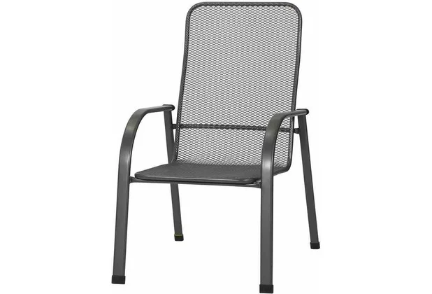 MWH Chalet Stapelstuhl Stahl iron grey