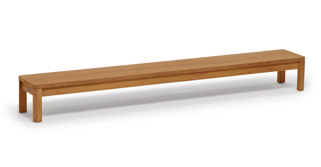 Weishäupl New Hampton Anstelltisch Teak Massivholz 207x30x25 cm