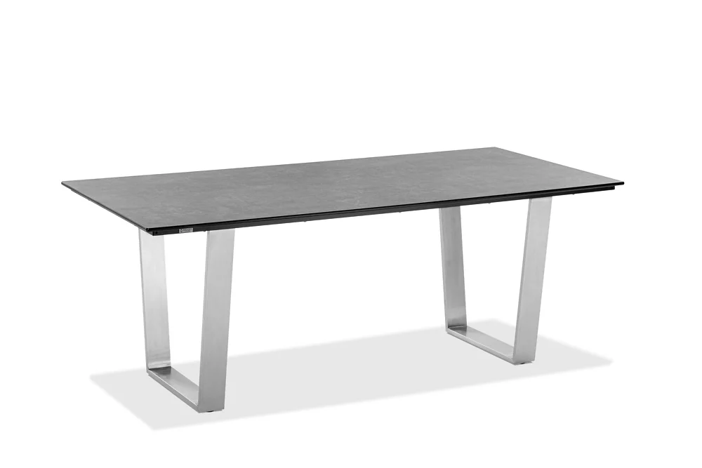 Niehoff Noah Tisch Edelstahl Trapezkufe/HPL