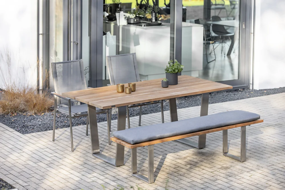 Niehoff Scalea Flex Gartenmöbelset 5tgl. mit Gartentisch Noah 180x95 cm