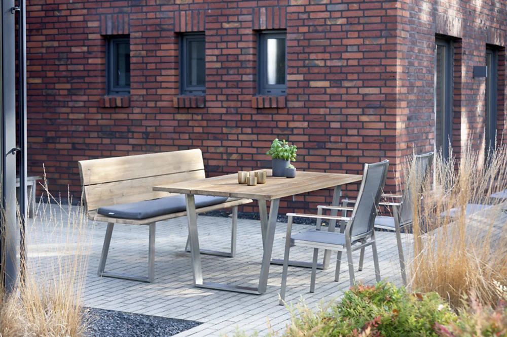 Niehoff Nova Gartenmöbelset 5tgl. mit Gartentisch Noah 180x95 cm