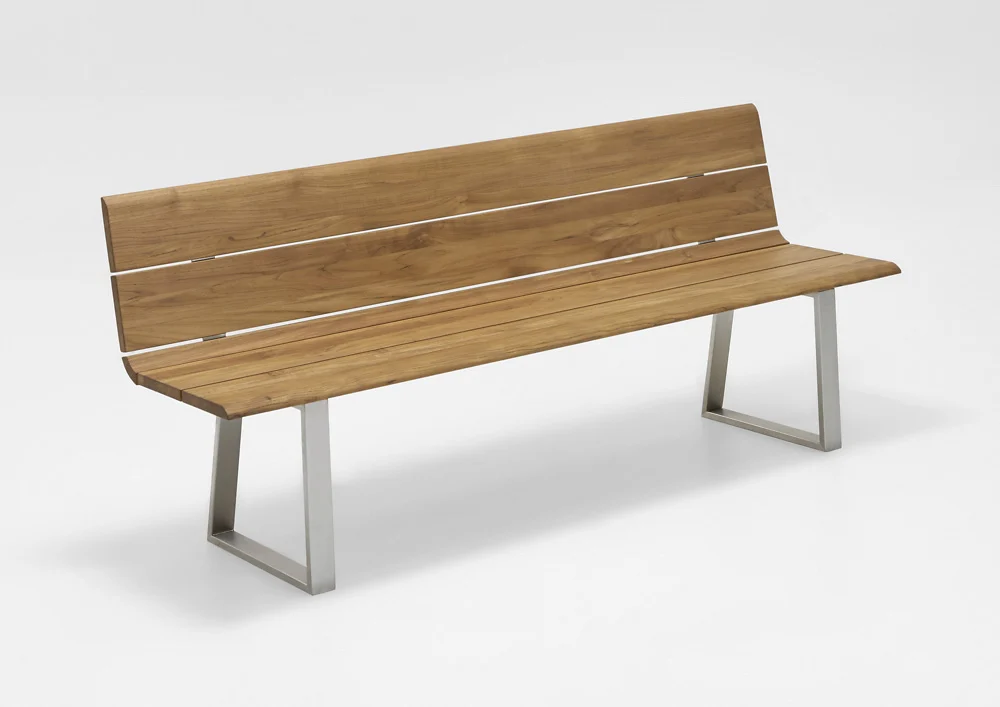 Niehoff Nova Bank Edelstahl/Teak