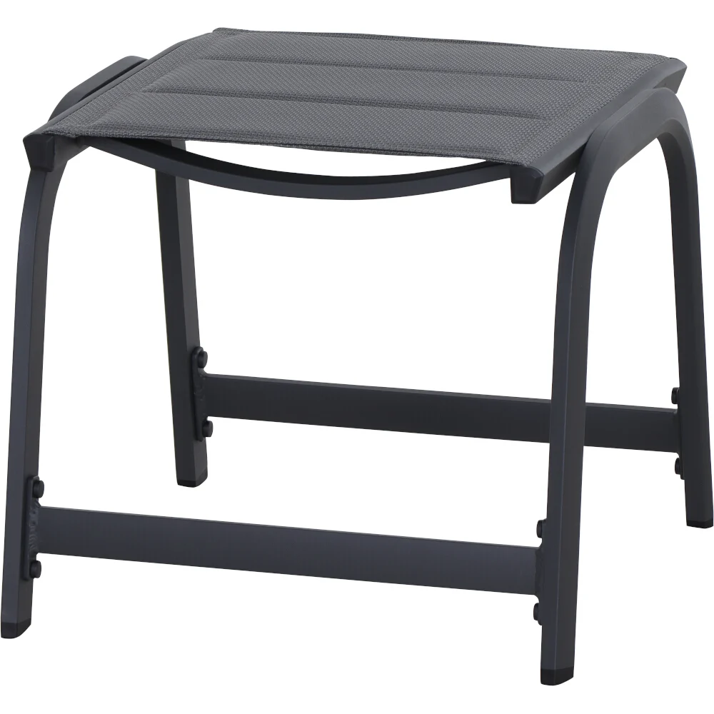 Siena Garden Tesoro Gartenhocker Aluminium/Ranotex®-Gewebe