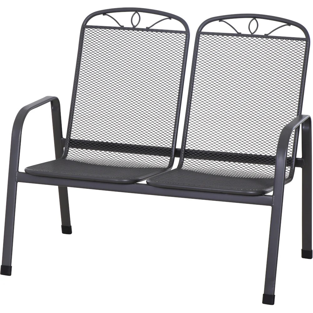 Siena Garden Elda 2-Sitzer Bank Stahl 107x65 cm