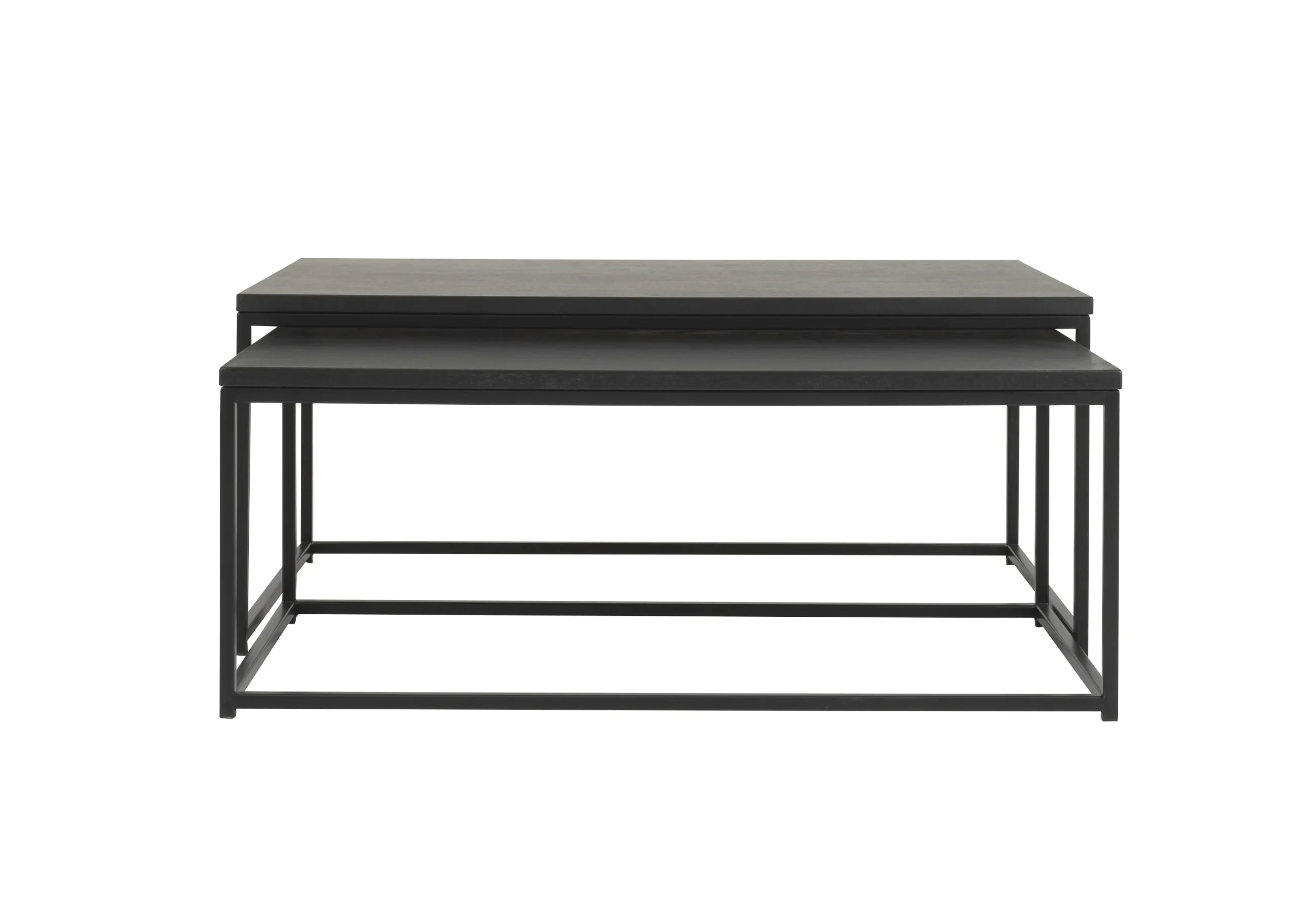 Tenzo Lipp Couchtisch-Set Metall/Holzwerkstoff