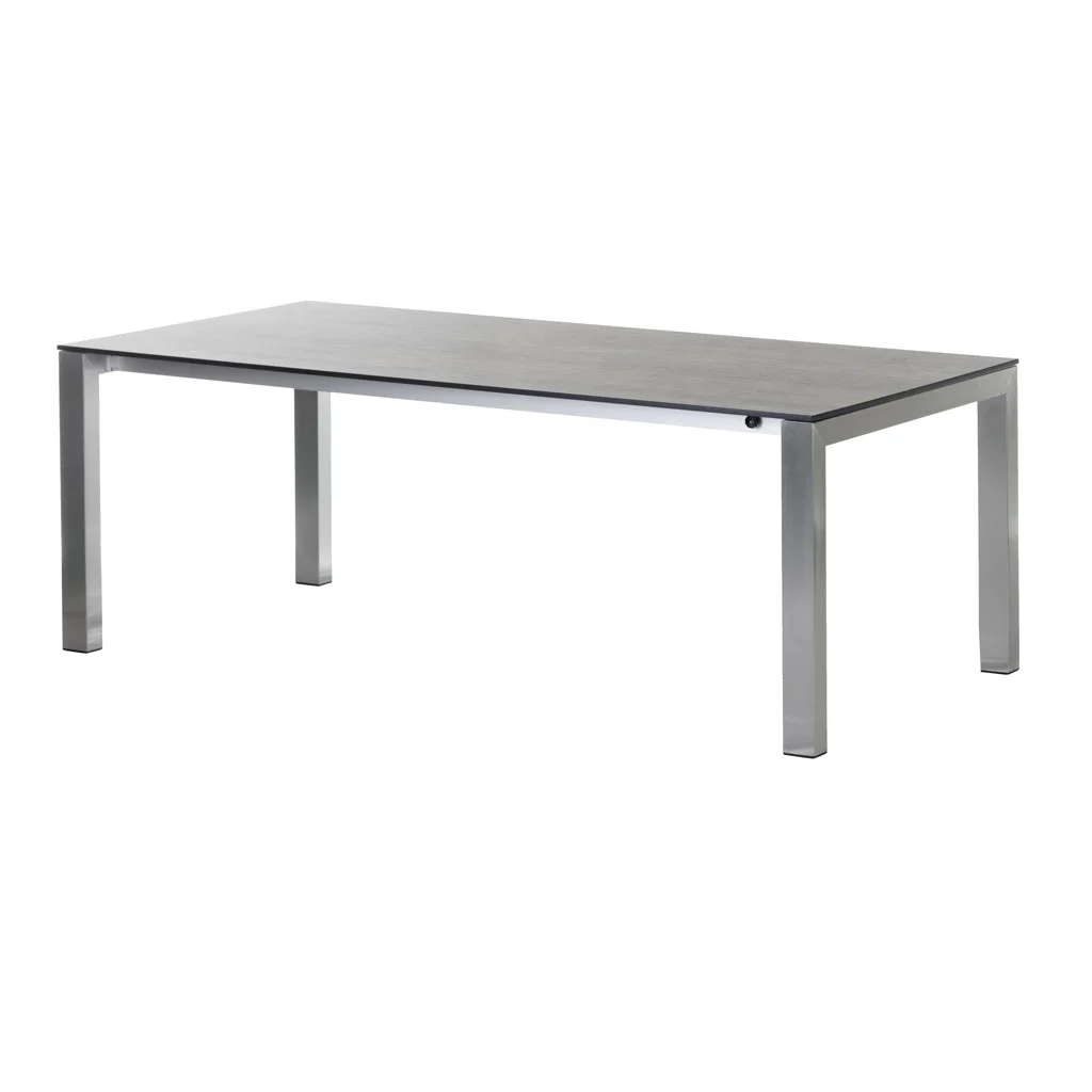 Diamond Gaden Palermo Ausziehtisch Edelstahl/HPL 210/270-330x100 cm ohne Beine