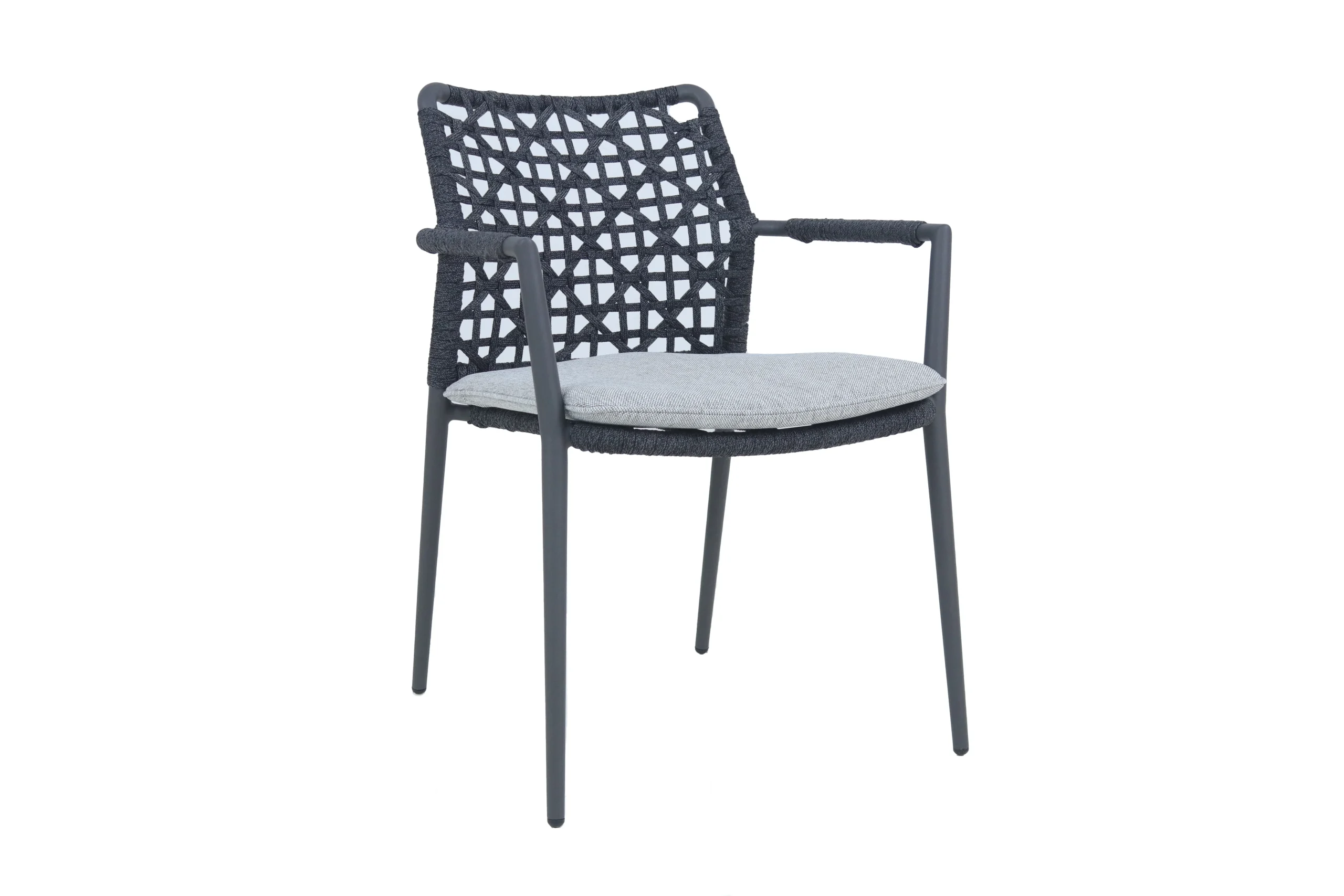 SIT Mobilia Pedro Gartenstuhl Rope Band Aluminiumgestell Anthrazit