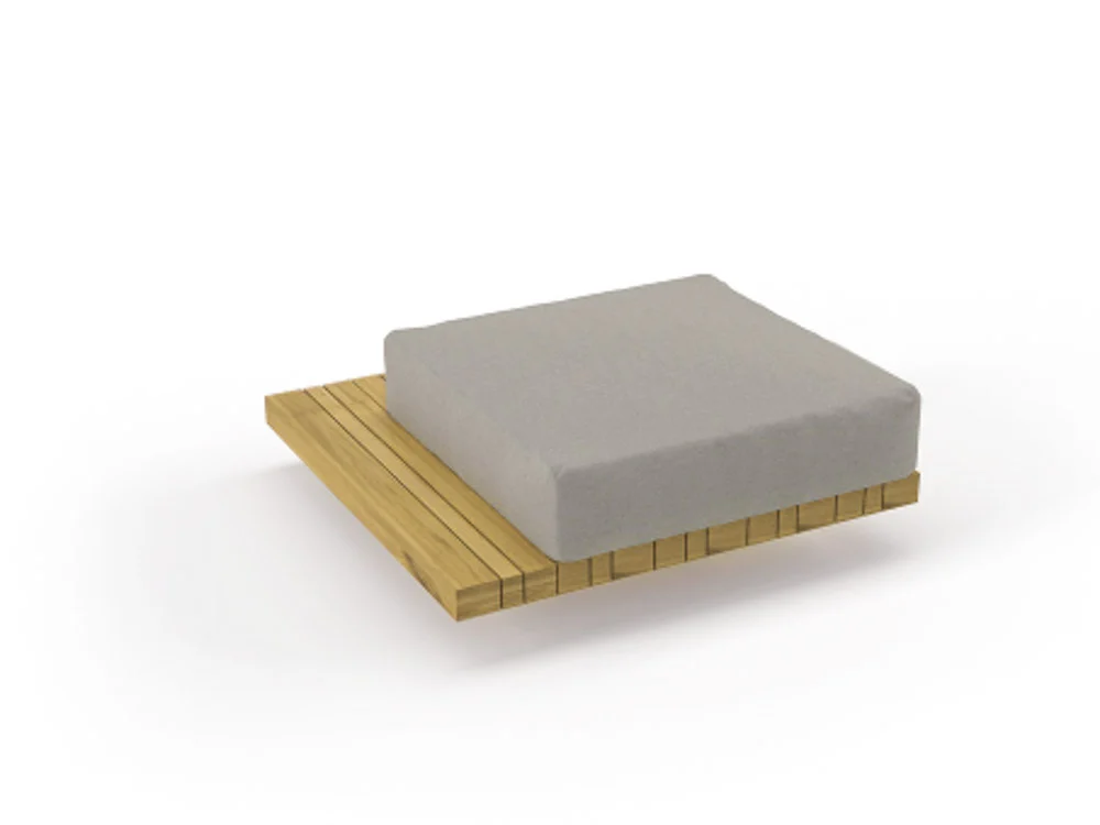 Solpuri Plateau L-Modul Hocker + Seitentisch inkl. Polster