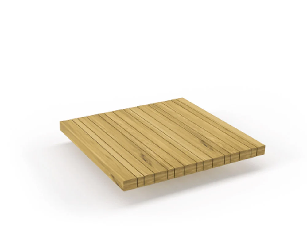 Solpuri Plateau L-Modul Tisch Teak