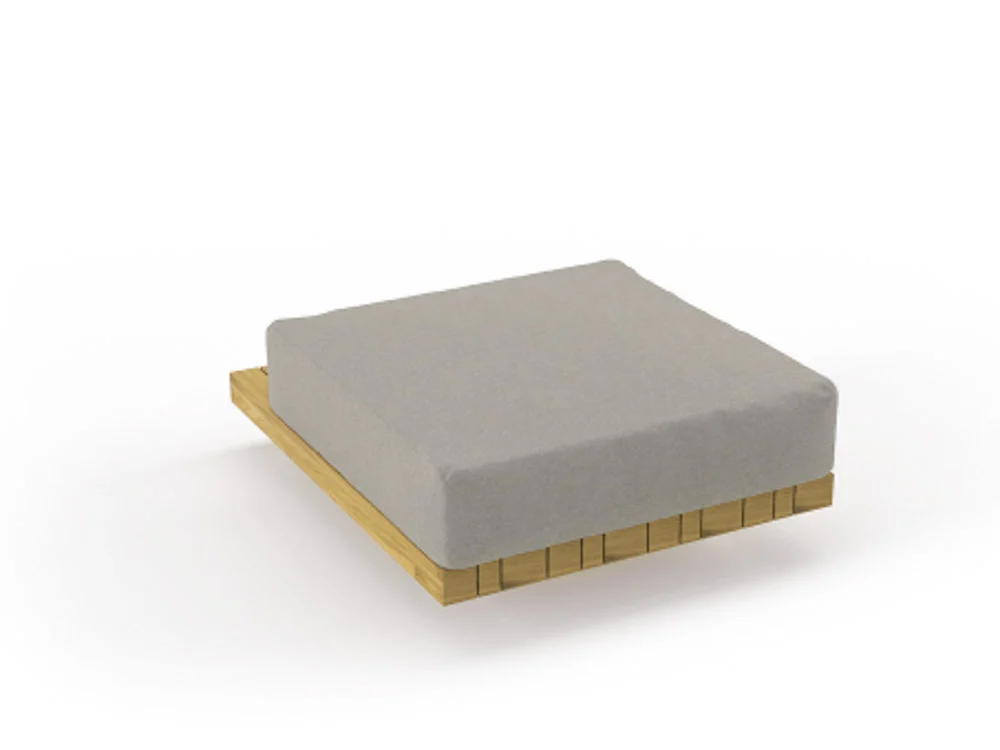 Solpuri Plateau S-Modul Hocker inkl. Polster Teak